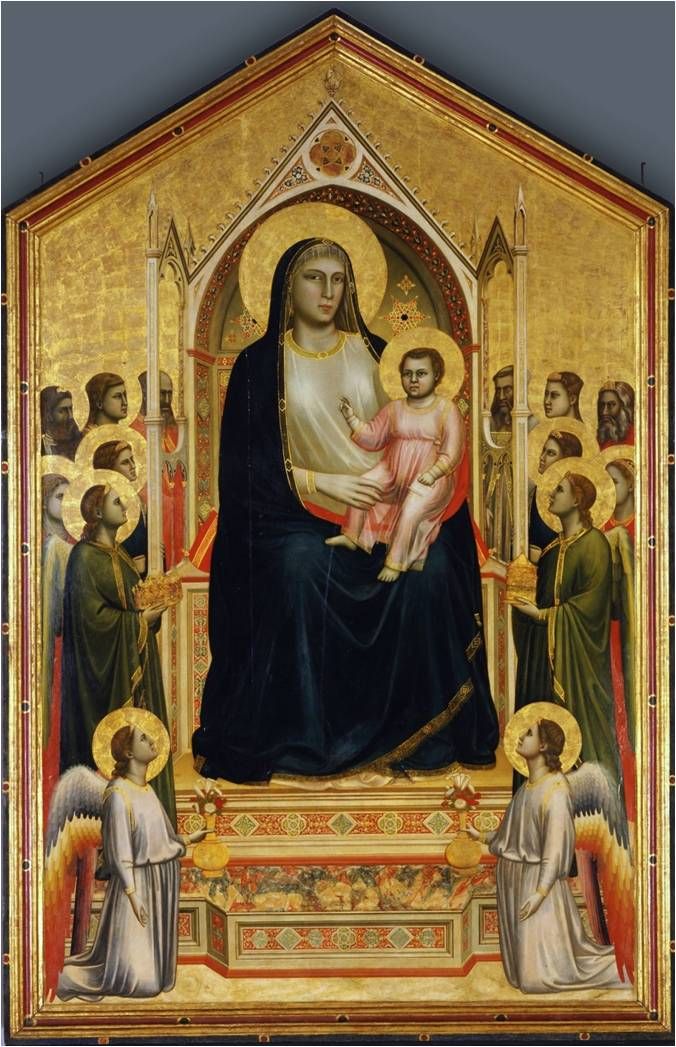 Trůnící madona s dítětem (Ognissanti Maestá)