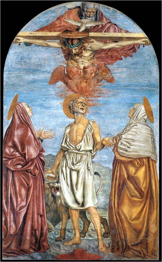 Sv. Trojice se sv. Jeronýmem, sv. Paulou a sv. Eustachií 