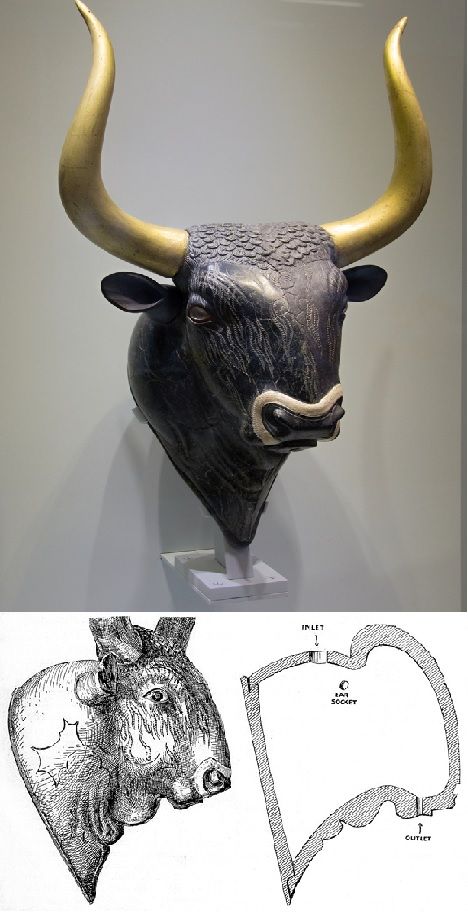 Rhyton ve tvaru býčí hlavy