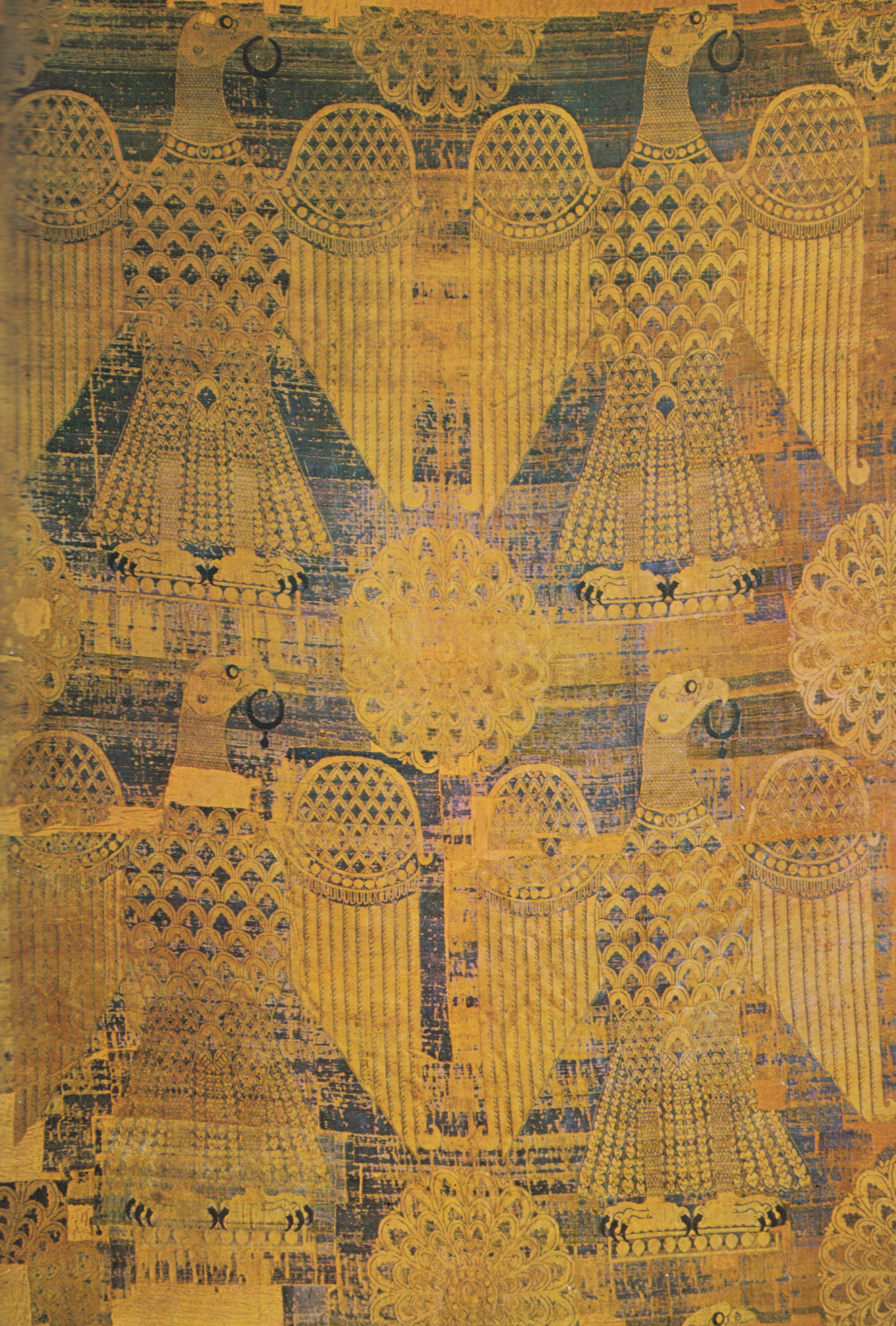 Byzantská hedvábná tkanina