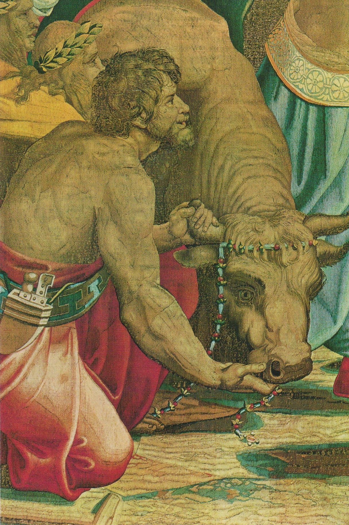 Gobelín Oběť Listry (detail) 