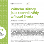 Jiří Klouda: Wilhelm Dilthey jako teoretik vědy a filosof života
